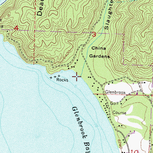 Topographic Map of Slaughterhouse Canyon, NV
