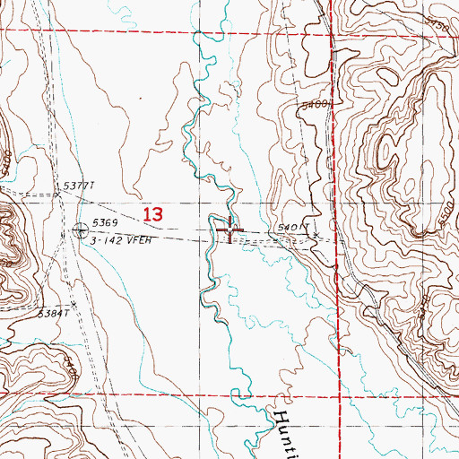 Topographic Map of Smith Creek, NV