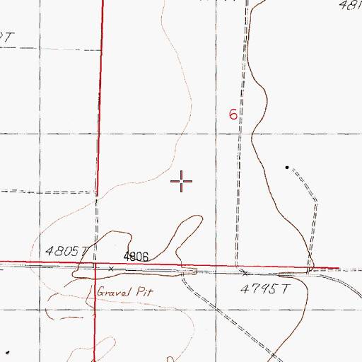 Topographic Map of Smith Valley, NV