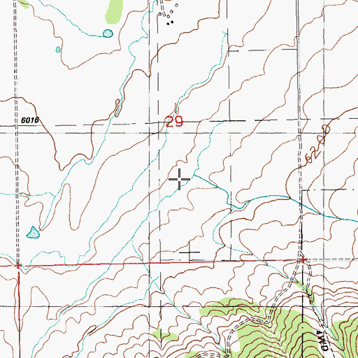Topographic Map of Snell Creek, NV