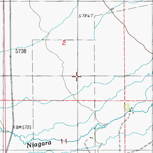 Topographic Map of Snow Canyon, NV