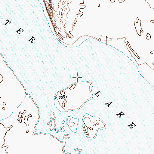 Topographic Map of Snow Water Lake, NV