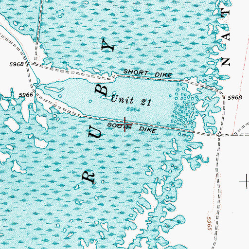 Topographic Map of South Dike, NV