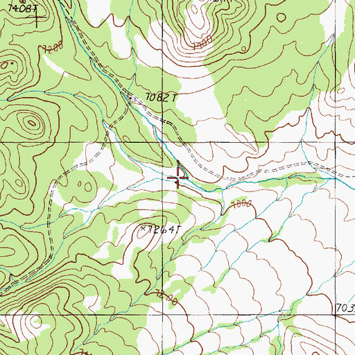 Topographic Map of South Fork Allison Creek, NV