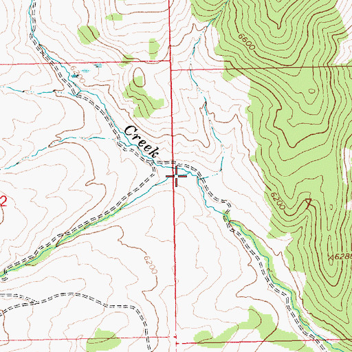 Topographic Map of South Fork Angel Creek, NV