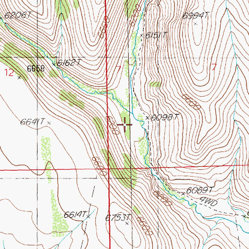 Topographic Map of South Fork Canyon Creek, NV