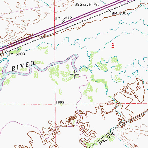 Topographic Map of South Fork Humboldt River, NV