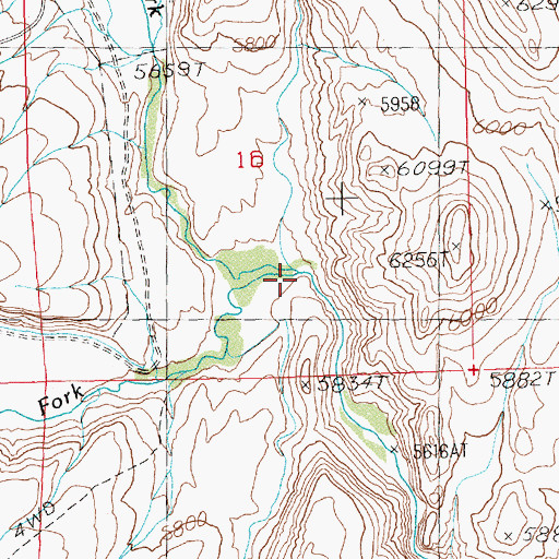 Topographic Map of South Fork Salmon Falls Creek, NV
