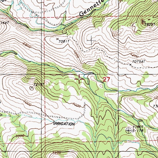 Topographic Map of South Fork Smith Creek, NV