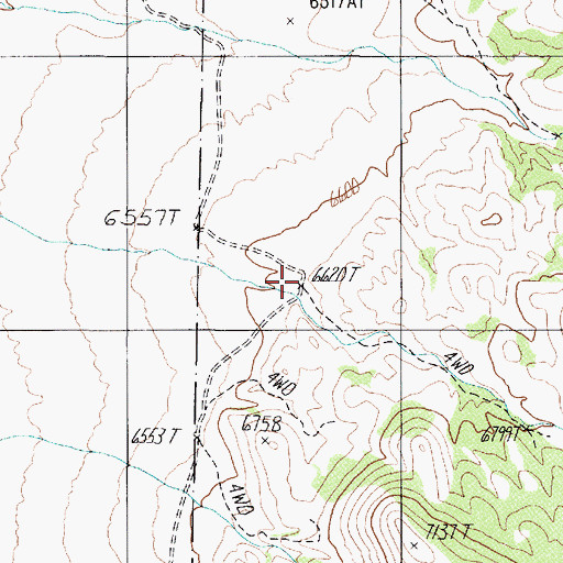 Topographic Map of Spanish Canyon, NV