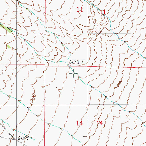 Topographic Map of Spanish Canyon, NV
