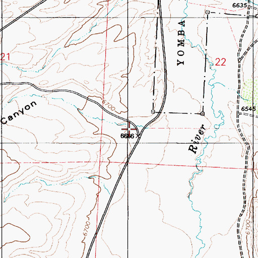 Topographic Map of Spanish Ranch Canyon, NV
