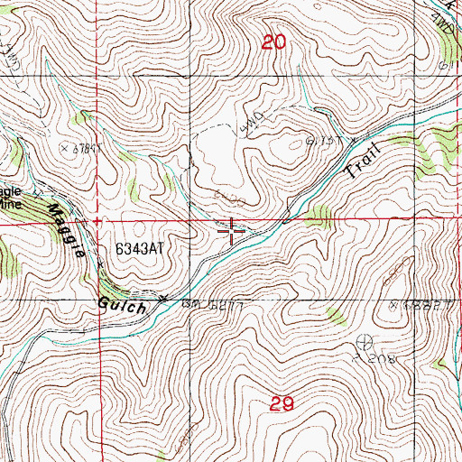 Topographic Map of Spring Creek, NV