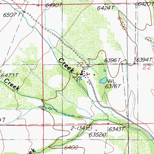 Topographic Map of Spring Creek Ranch, NV