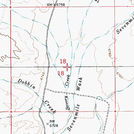 Topographic Map of Stargo Creek, NV