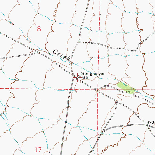 Topographic Map of Steigmeyer Mill, NV