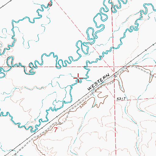 Topographic Map of Stephens Creek, NV