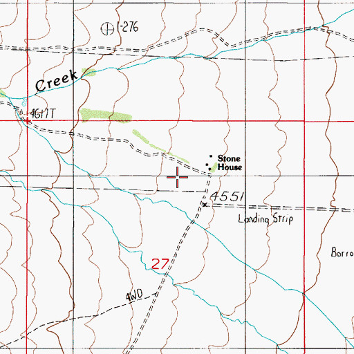 Topographic Map of Stone House, NV