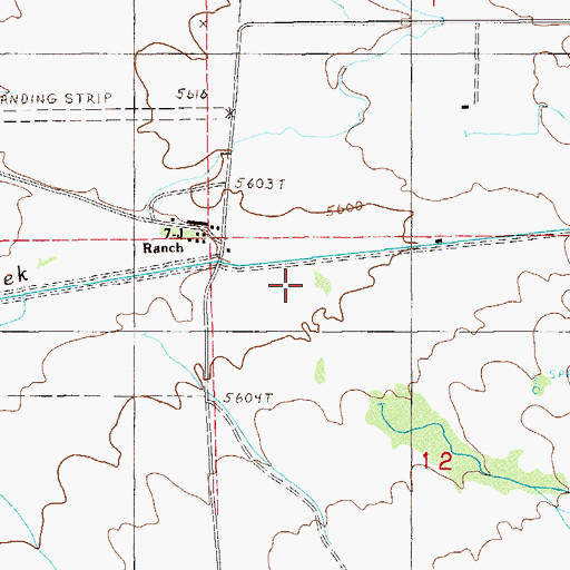 Topographic Map of Storff Creek, NV