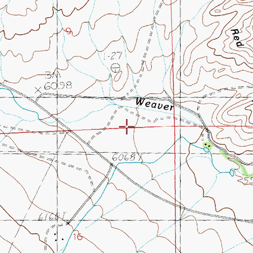 Topographic Map of Strawberry Creek, NV