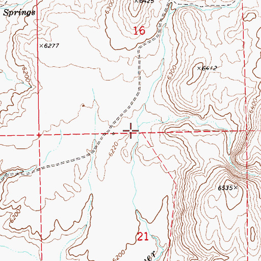 Topographic Map of Stud Creek, NV