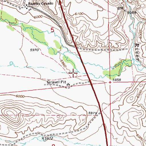 Topographic Map of Stump Creek, NV