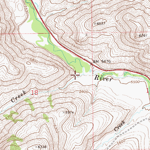 Topographic Map of Summit Creek, NV