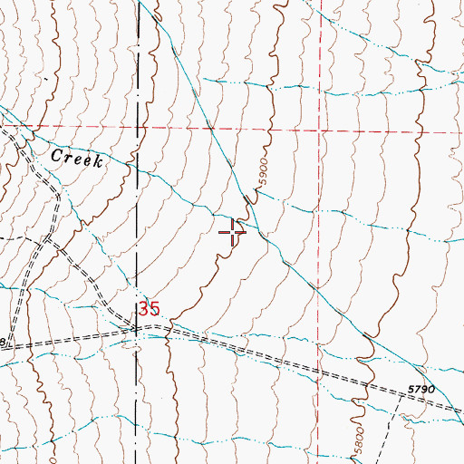 Topographic Map of Summit Creek, NV