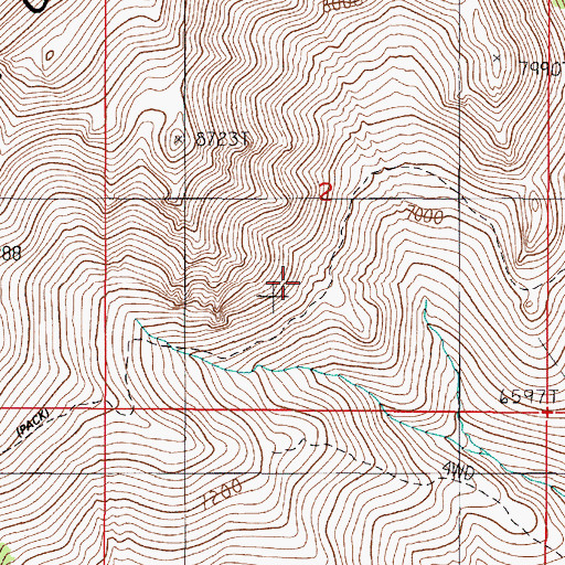 Topographic Map of Summit Trail, NV