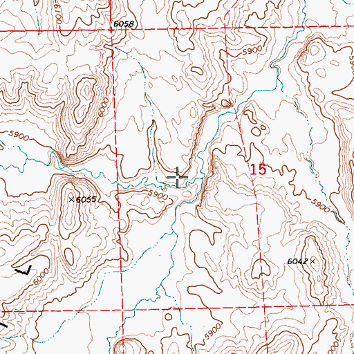Topographic Map of Sun Creek, NV