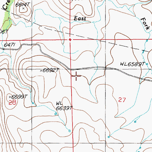 Topographic Map of Sunflower Flat, NV