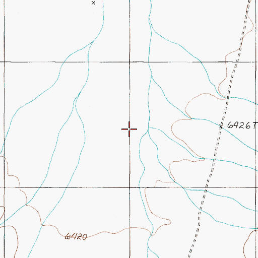 Topographic Map of Sunnyside Creek, NV