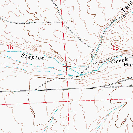 Topographic Map of Tamberlaine Canyon, NV