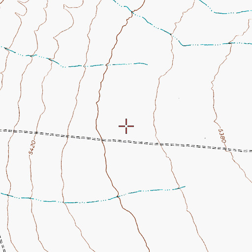 Topographic Map of The Cove, NV