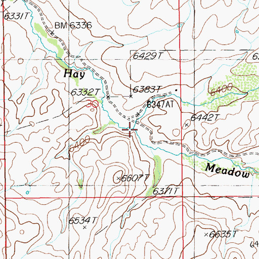 Topographic Map of Thompson Creek, NV