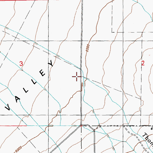 Topographic Map of Thompson Creek, NV