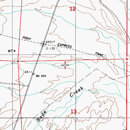 Topographic Map of Thorpe Canyon, NV