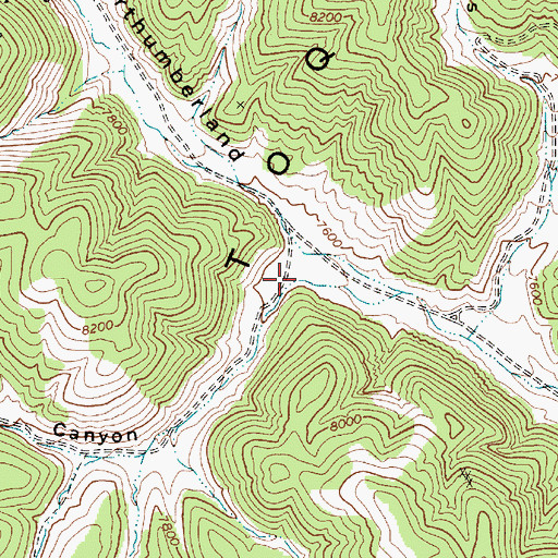 Topographic Map of Threemile Canyon, NV