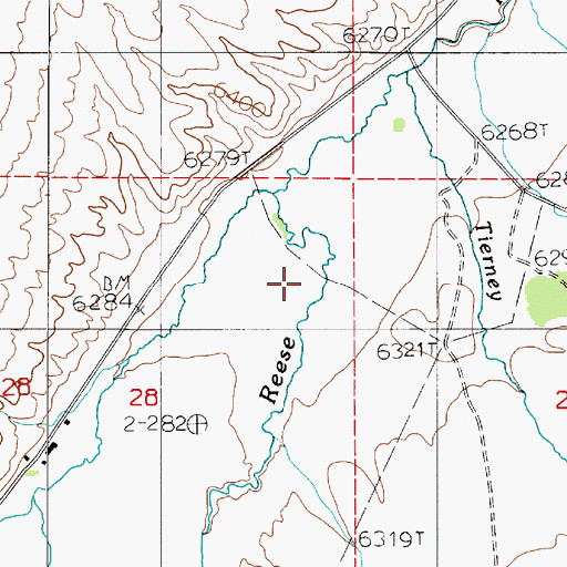 Topographic Map of Tierney Creek, NV