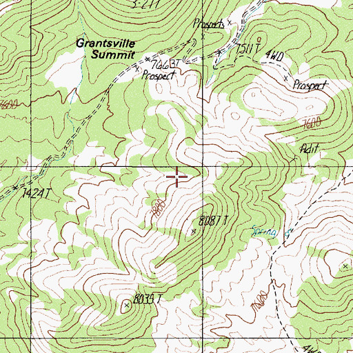 Topographic Map of Tremble Spring, NV