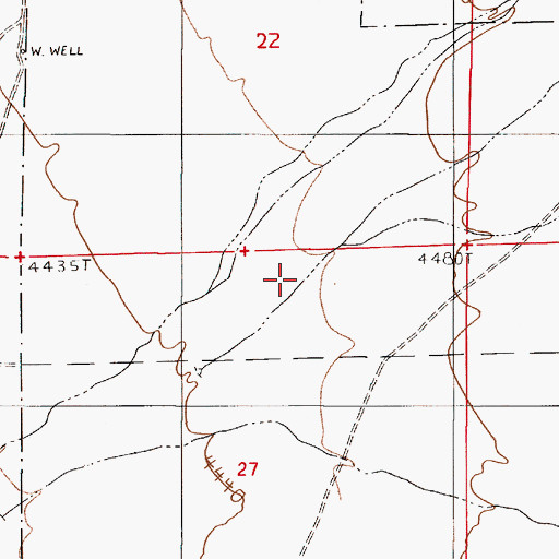 Topographic Map of Twomile Creek, NV