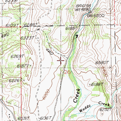 Topographic Map of Union Gulch, NV