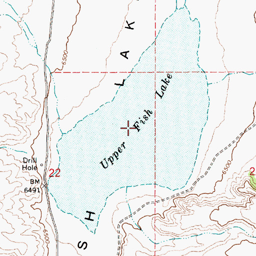 Topographic Map of Upper Fish Lake, NV