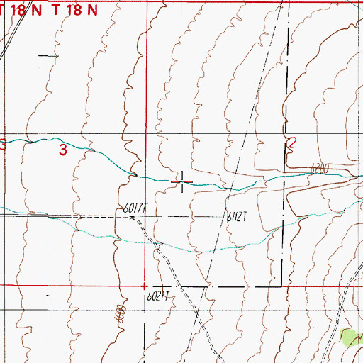Topographic Map of Veatch Canyon, NV