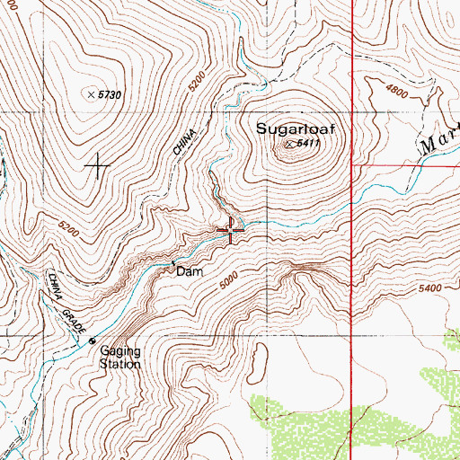 Topographic Map of Wagon Wheel Creek, NV