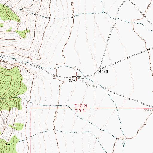 Topographic Map of Wall Canyon, NV
