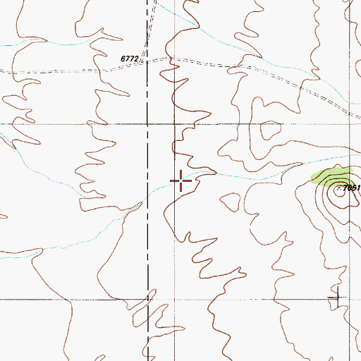 Topographic Map of Wallace Canyon, NV