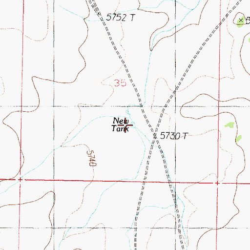 Topographic Map of New Tank, AZ