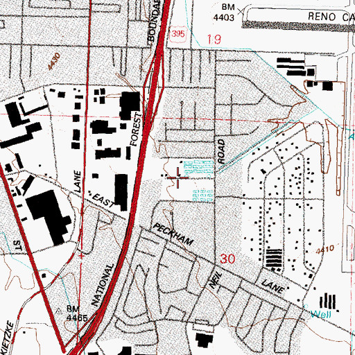 Topographic Map of Washoe Fish Rearing Station, NV
