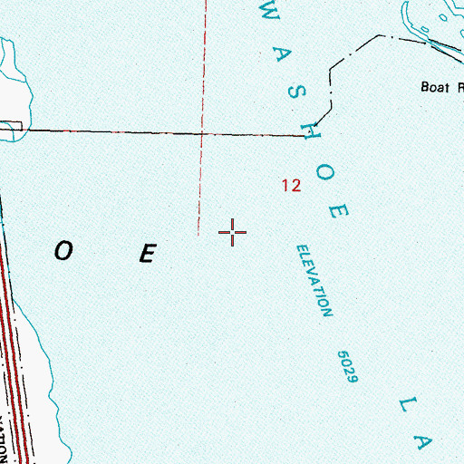 Topographic Map of Washoe Valley, NV